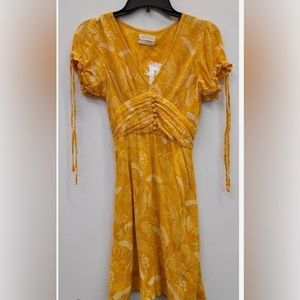 Urban Outfitters Talia Tie Sleeve Mini Dress NWT